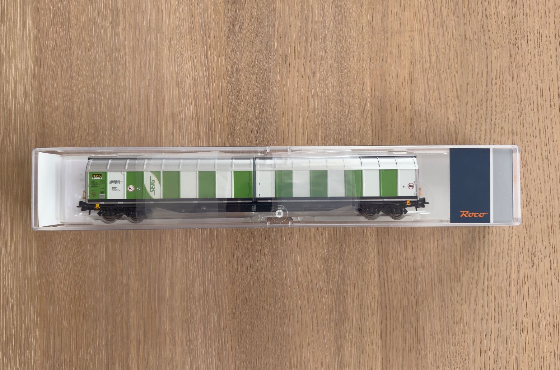 Roco Modellini di ferrovie: ROCO 77131 Schiebewandwagen SETG TWA DC – Nuovo e nell'imballaggio originale da Yverdon-les-Bains venduto da ele_z7jf