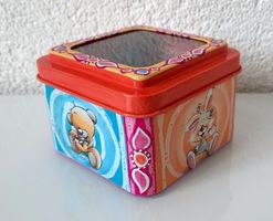 Diddl Blechdose mit durchsichtigem Deckel aus den 90er Jahre
