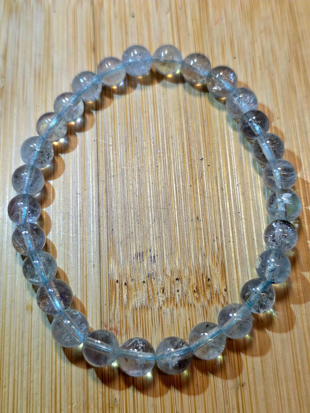 Minerali & Pietre curative: Gemmy Aquamarine Armband A 6.8mm – Usato da Matzingen venduto da Shay_Crystalz 1