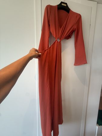 Kleider Set Damen verschiedene Modelle schwarz orange