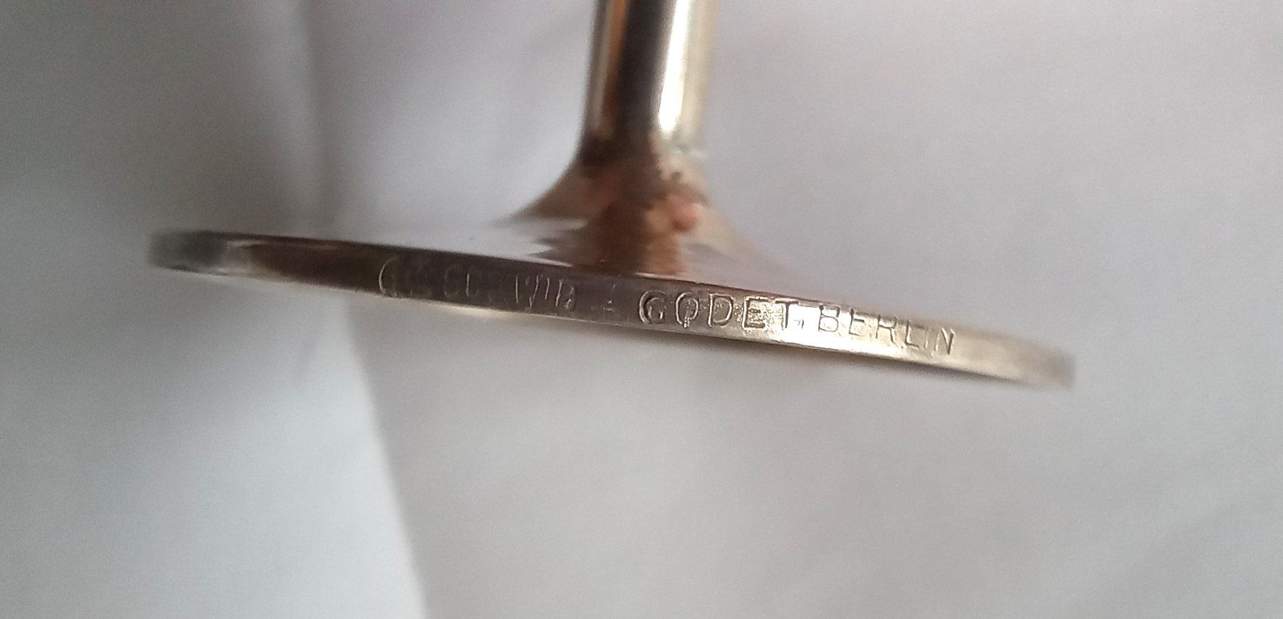 Bicchieri: Antike Goblets 4er Set, punziert Godet Berlin /Kaiserkrone – Usato da Bévilard venduto da Orscha 3