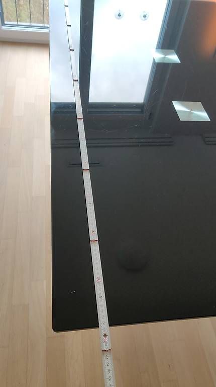 Tavoli: Schöner Glastisch schwarz auseinandernehmbar – Usato da St. Gallen venduto da secondhandy111 2