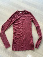 Arket Langarmshirt aus Wolle, Grösse M, Weinrot, Top! (51)