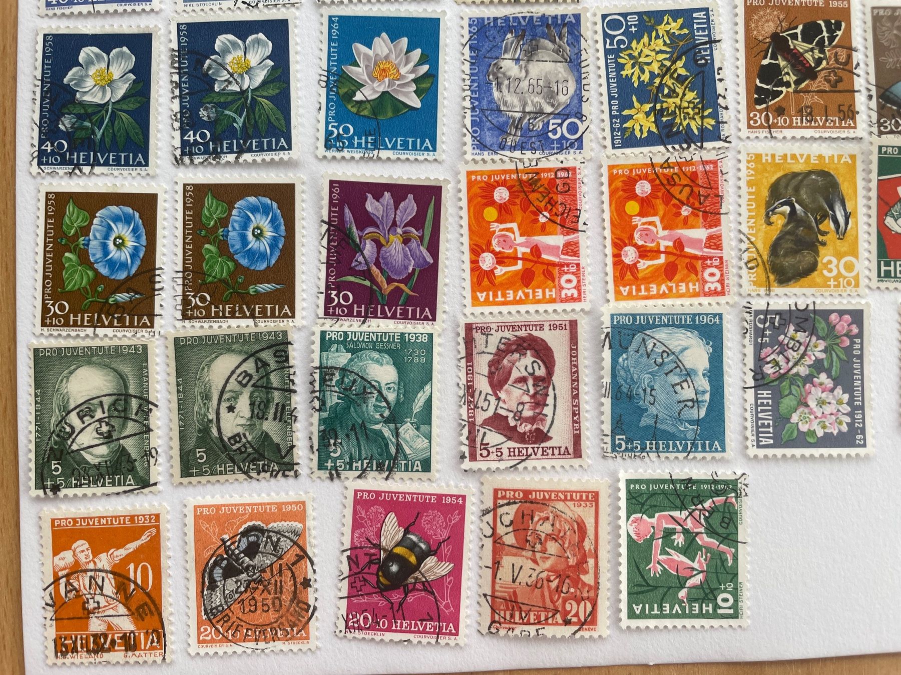 Alle Briefmarken: PJ HAUTE VALEUR dès 25.- ! – Gebraucht aus Sonceboz-Sombeval von Comment2 6