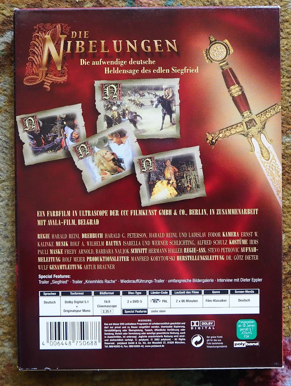 Spielfilme: Die Nibelungen / 2 DVD-Set – Gebraucht aus Chur von  1