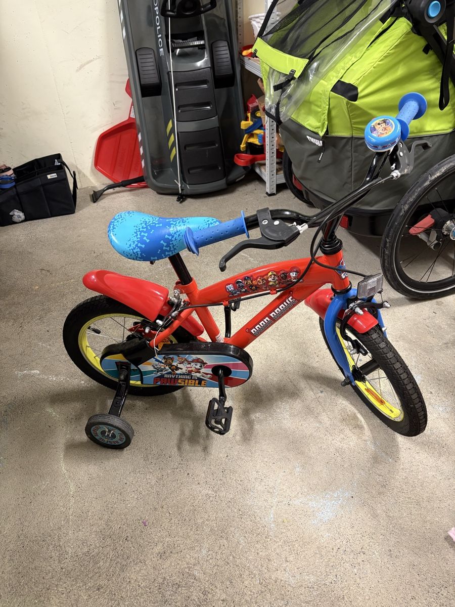 Biciclette: Kindervelo 14" Pawpatrol mit Helm – Usato da Rickenbach LU venduto da mel_xgr5