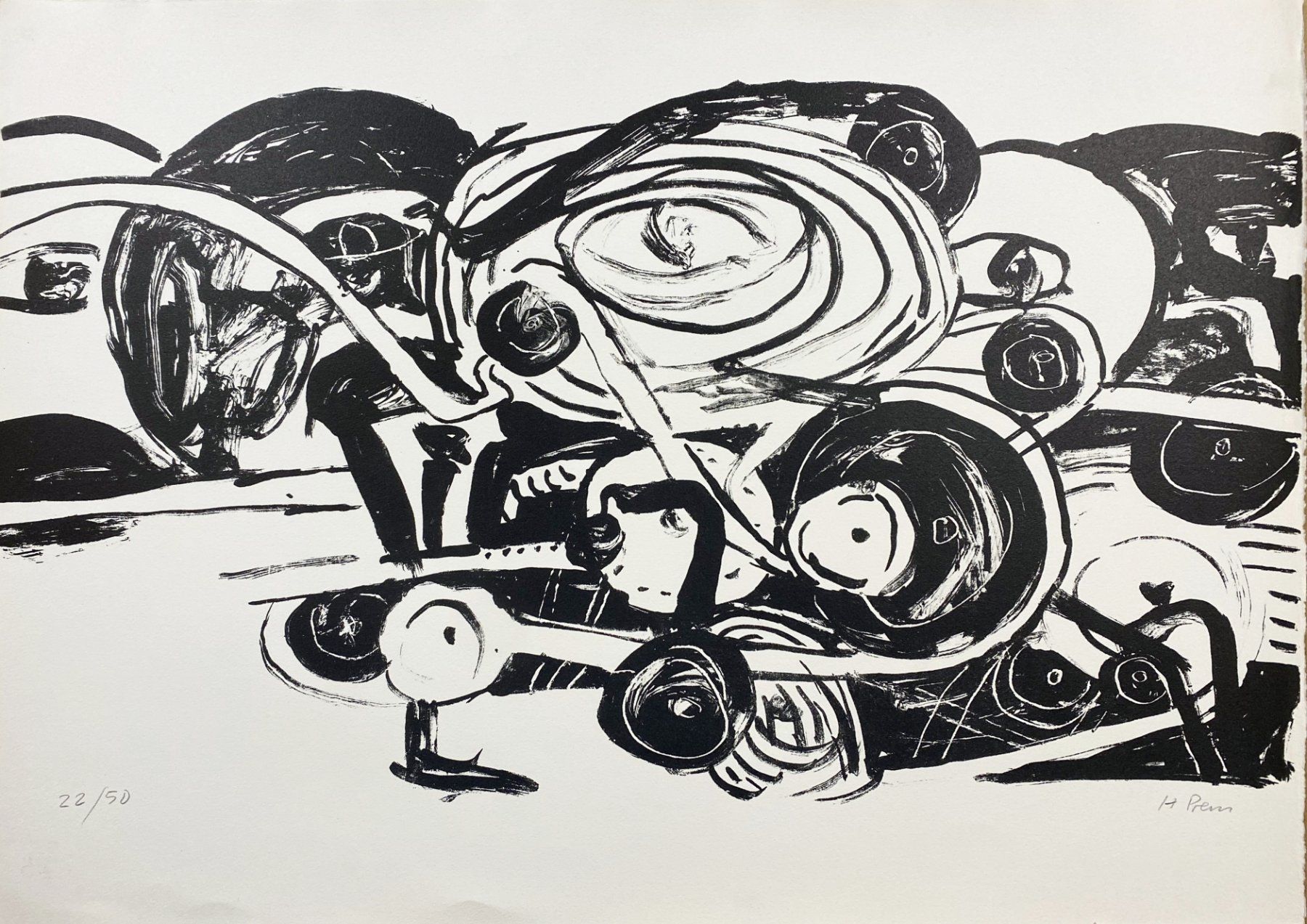 Grafica & Litografie: Prem Heimrad, Lithografie 1965 – Nuovo (secondo la descrizione) da grenchen venduto da Belarte