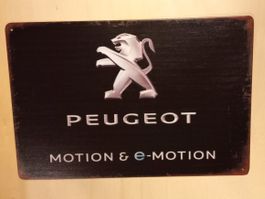 Peugeot Motion & e-Motion Blechschild