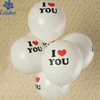 10 x Ballon  I love you geburt hochzeit