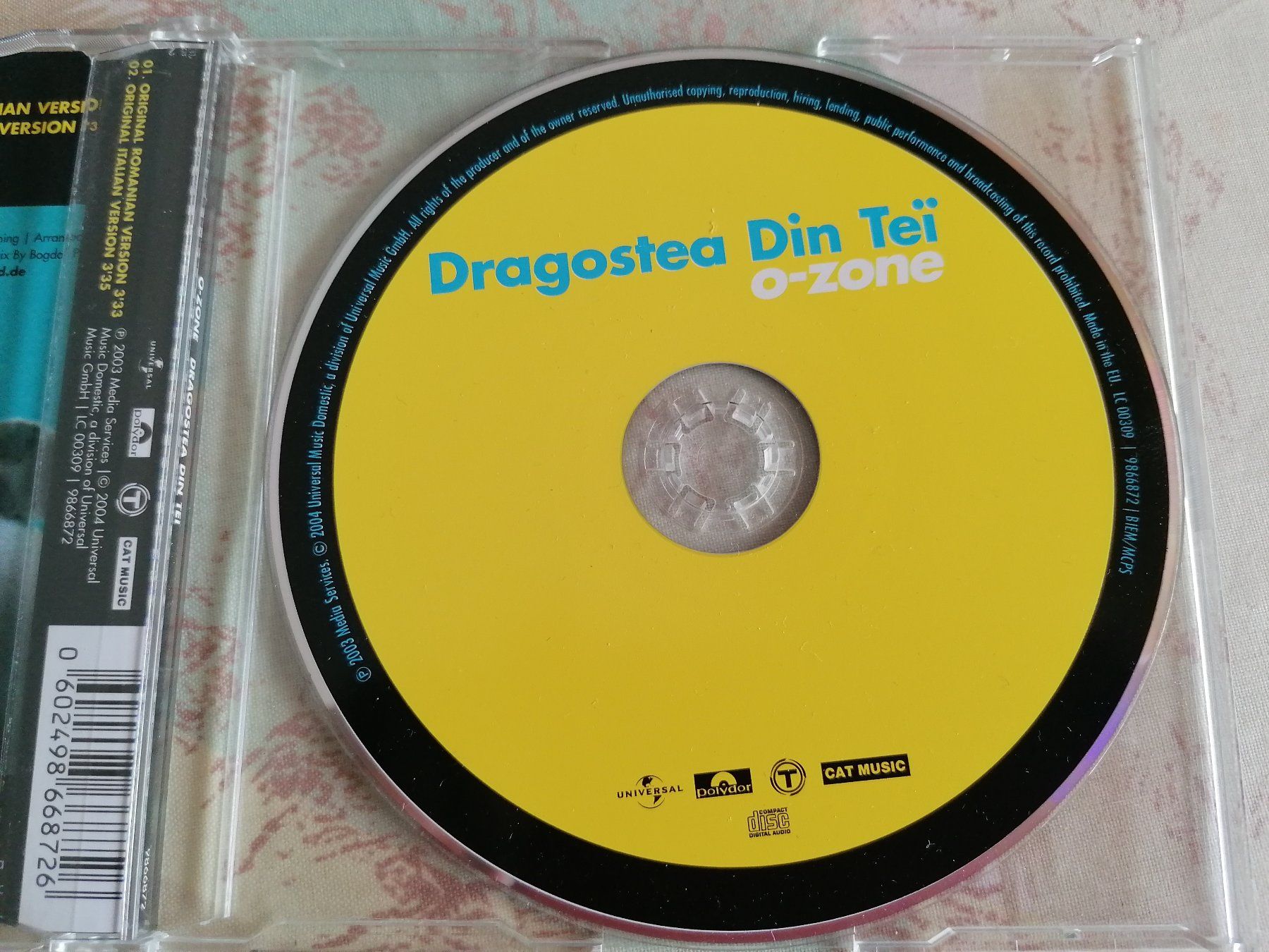 CD: O-ZONE - DRAGOSTEA DIN TEÏ (single CD) - 2003 – Nuovo (secondo la descrizione) da Ermenswil venduto da easyric 1