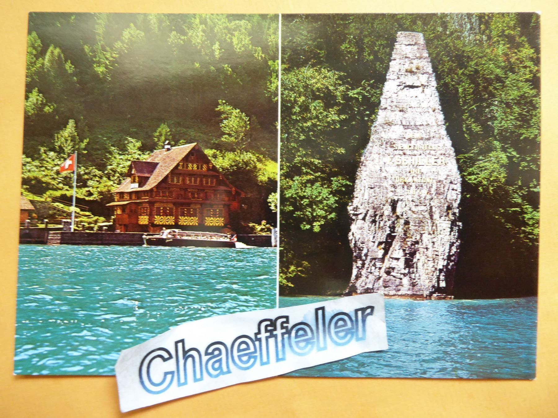 Cartes postales: Schillerstein im Urnersee – Neuf (Voir description) à Zürich par Chaeffeler