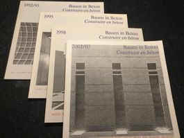4 numeri rivista d'architettura Bauen in Beton