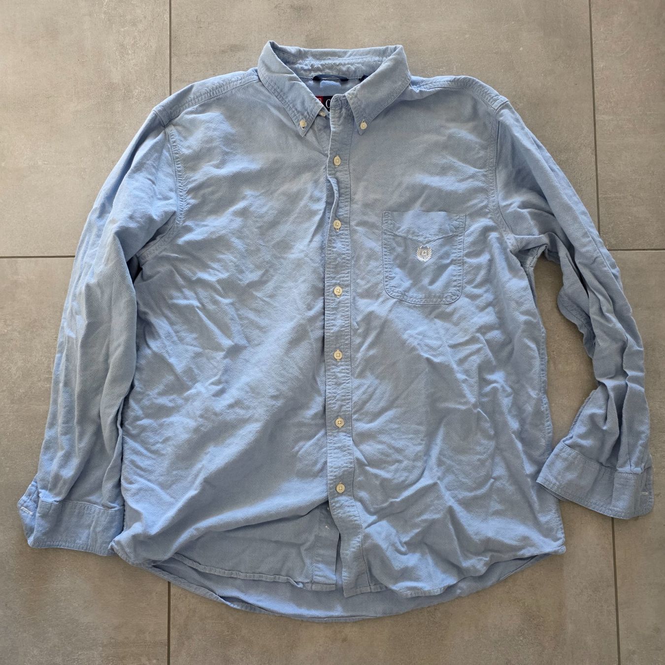 Camicie: Herren Hemd Chaps blau Grösse XL – Usato da Bern venduto da TMYZ