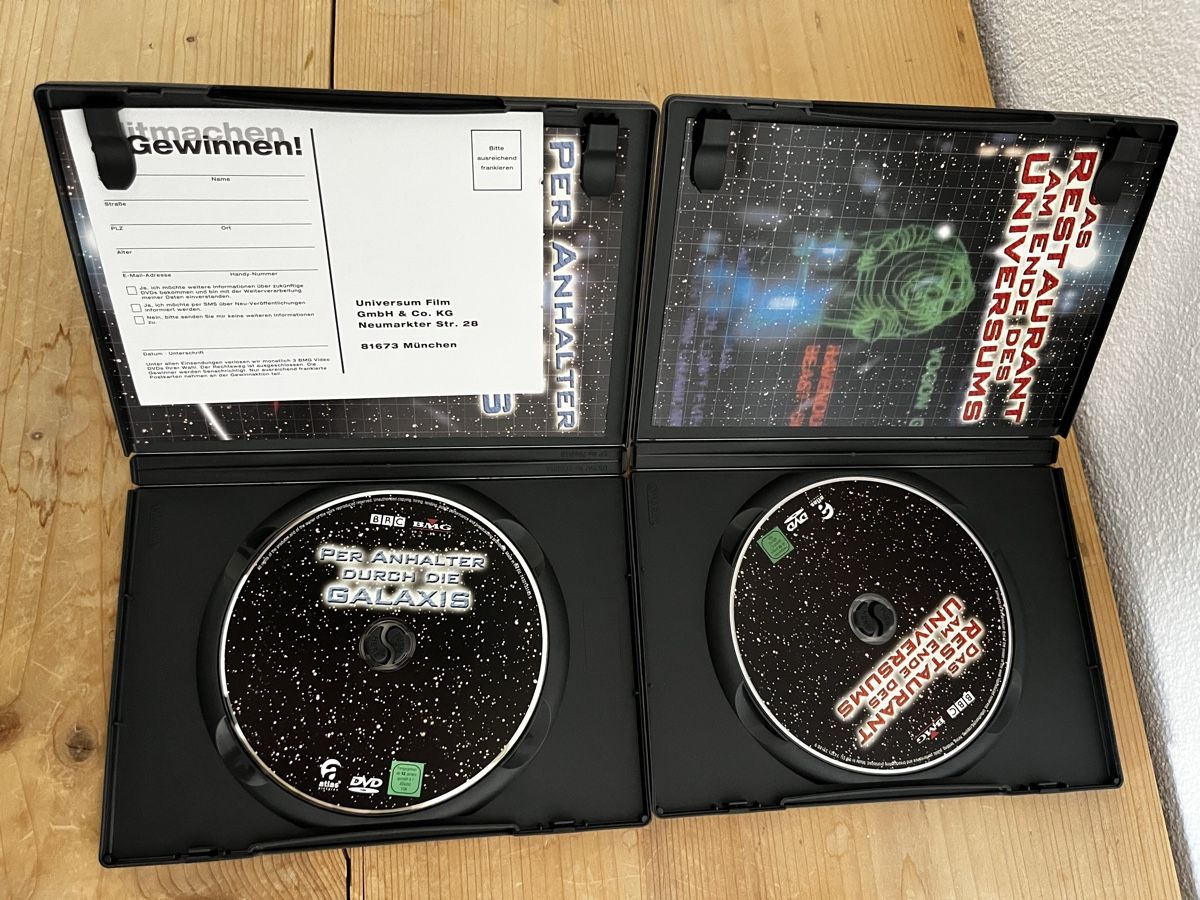 Alle DVDs: Per Anhalter durch die Galaxis & Restaurant DVDs – Gebraucht aus Bassersdorf von McRob00 2