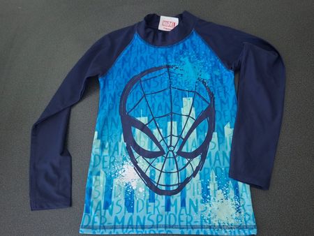 Bade-Schwimmshirt Spiderman Grösse 122/128 6-8 Jahre