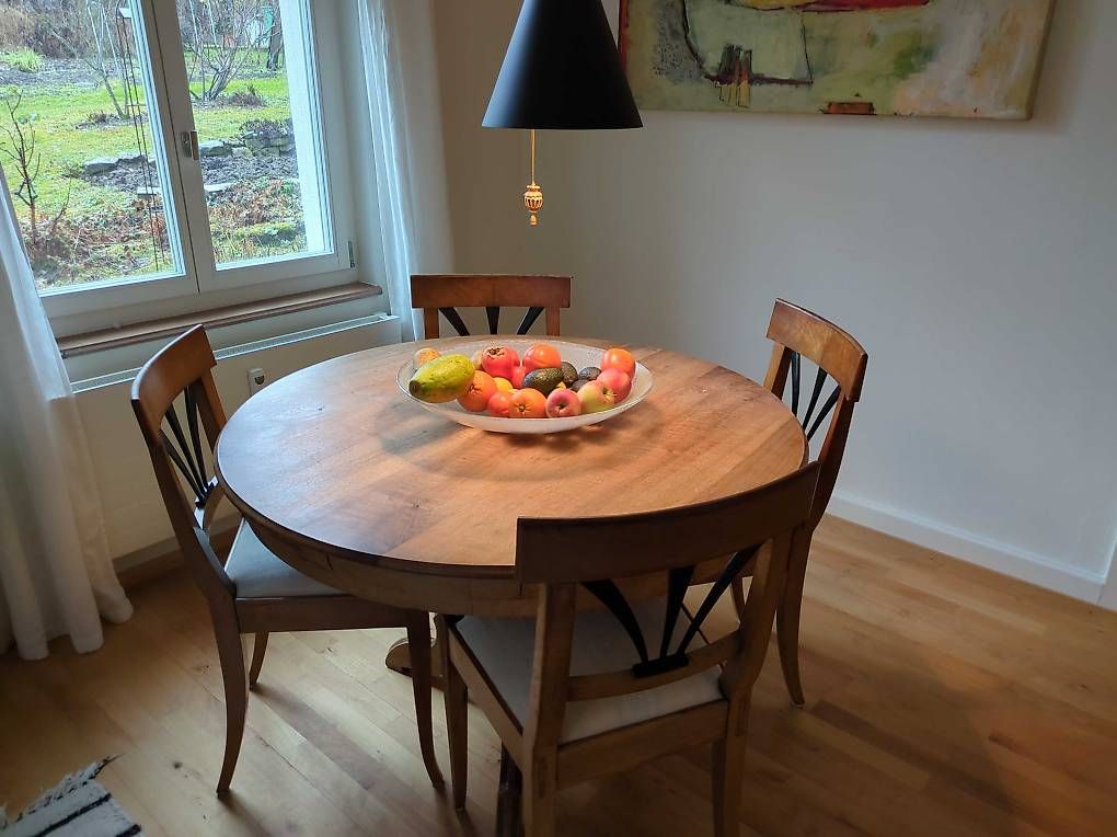 Tables: Tisch mit Nussbaumplatte – D'occasion à Dornach par Rosengarten15