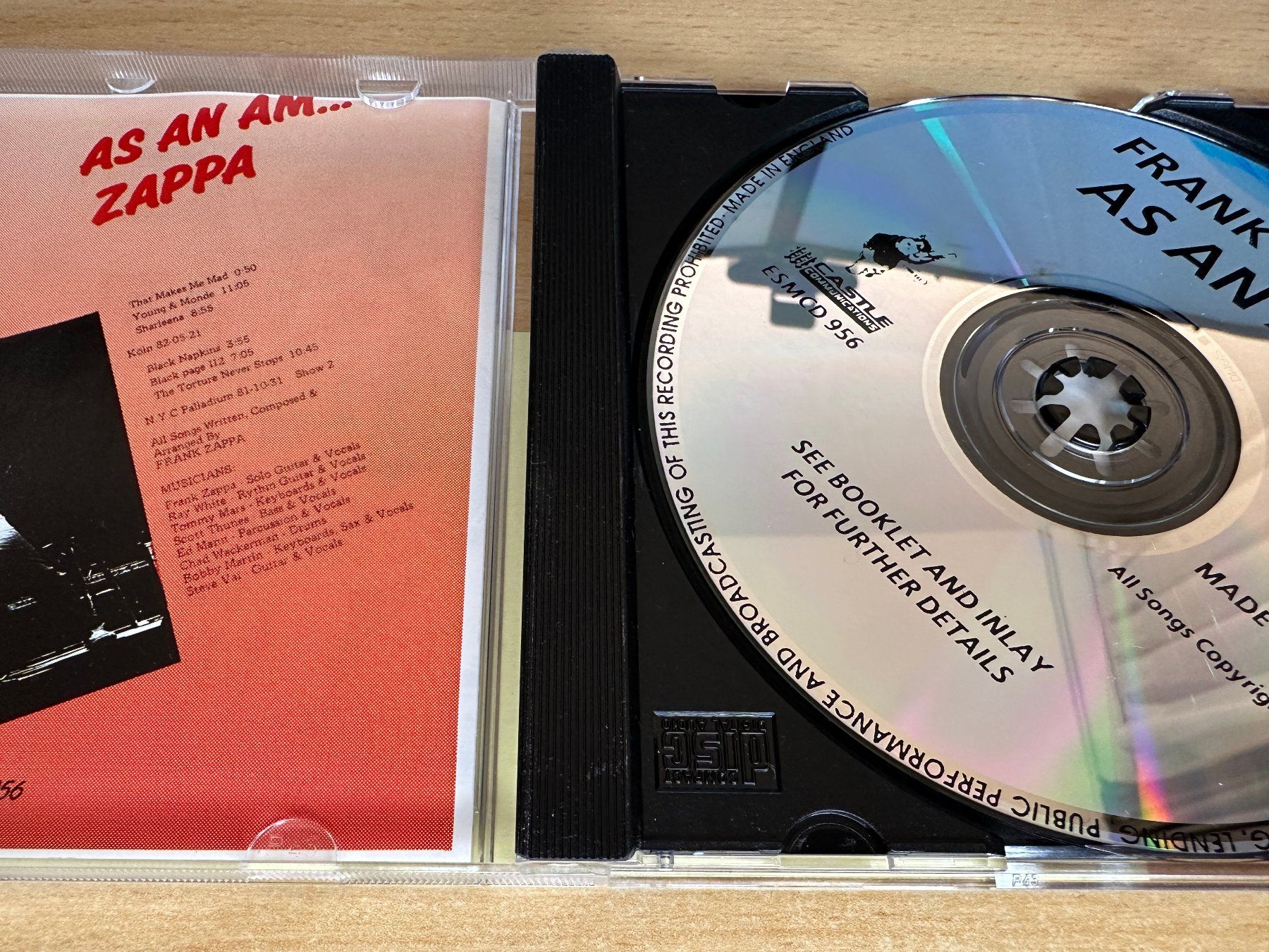 CDs: Zappa – As An Am – Gebraucht aus Rikon im Tösstal von Alpenmutz 2