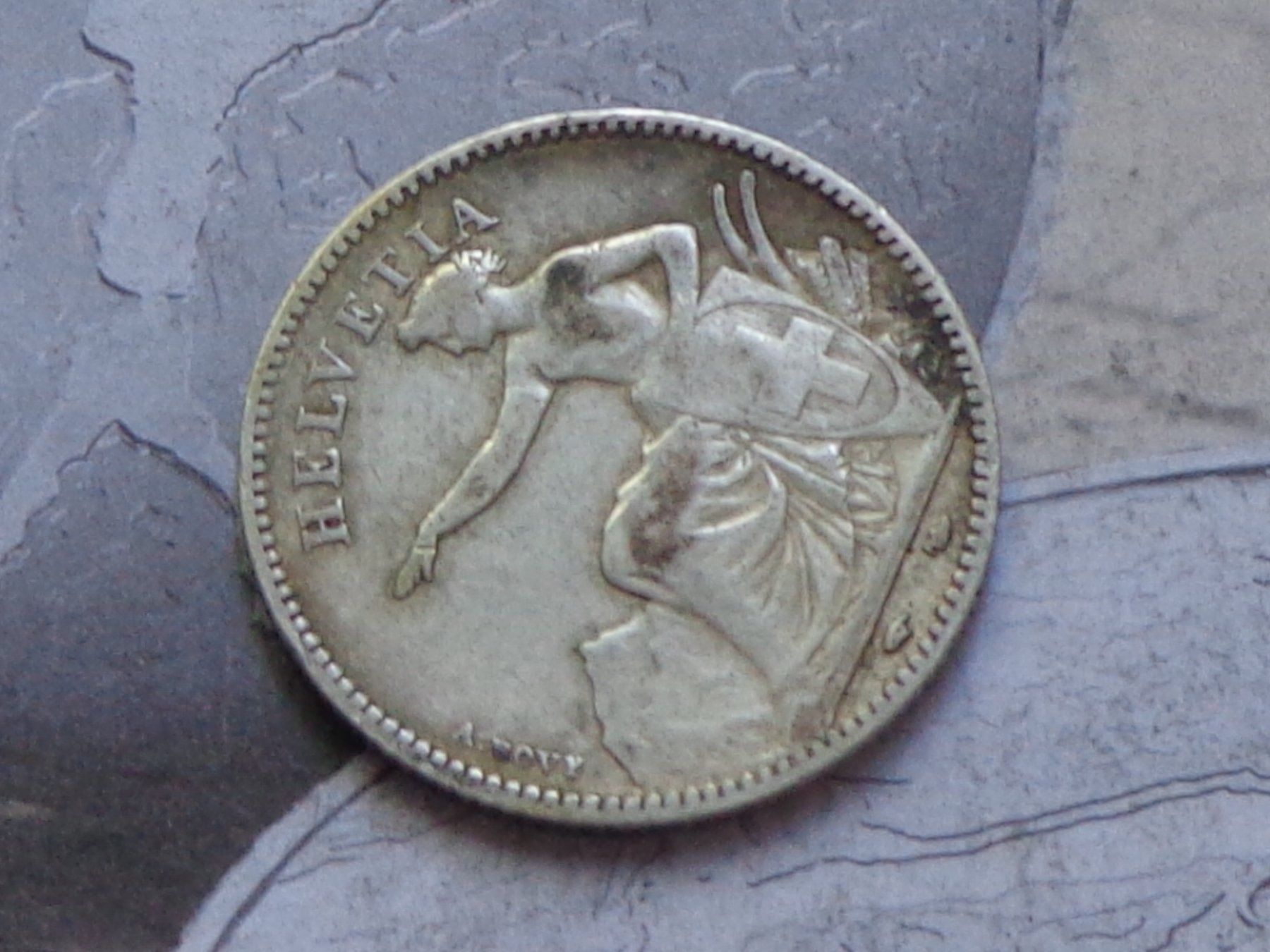 Tutti le monete: 1 Fr. 1851 B - Superbe pièce – Usato da Pully venduto da UCA01 4