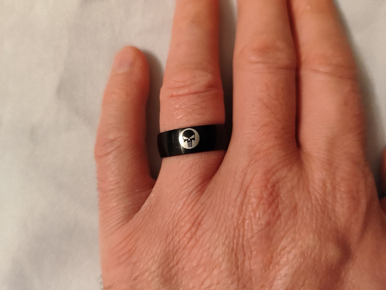 Anelli: Bague Punisher noire – Usato da Ursy venduto da Freeman-85 2