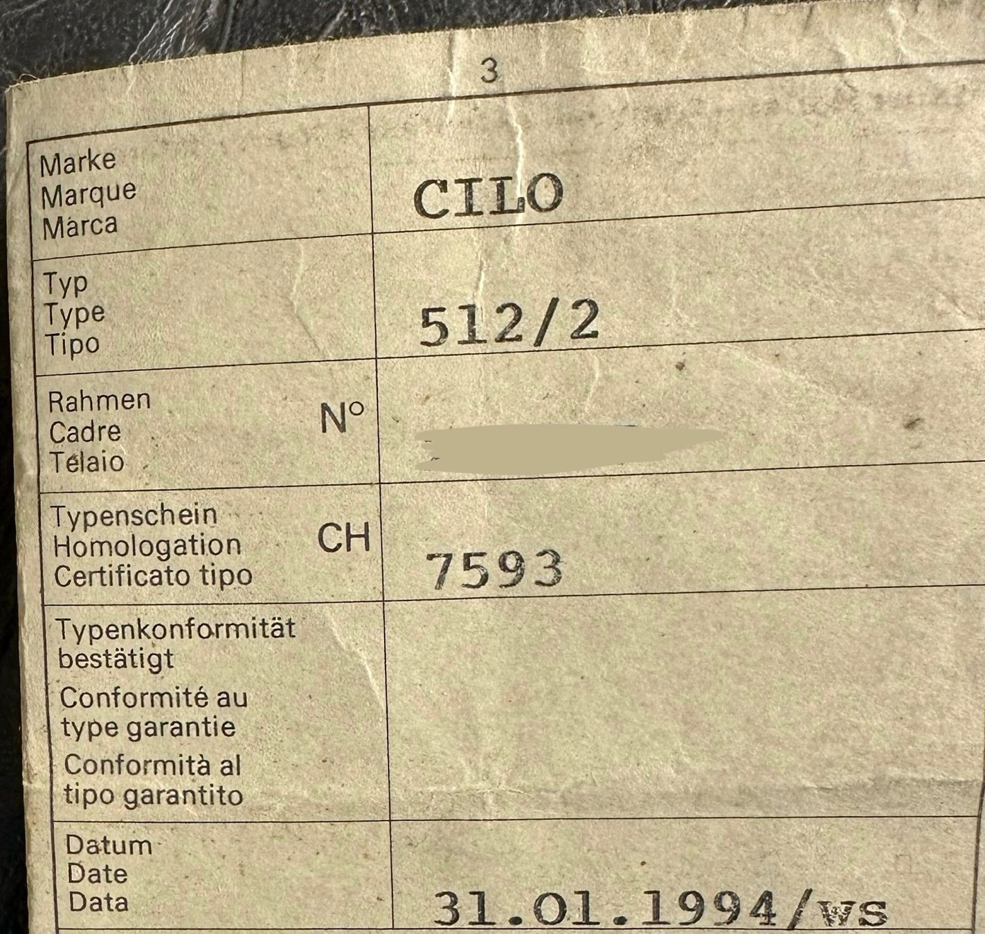 Ciclomotori: Mofa Cilo 512/2 mit Ausweis – Difettoso da Seuzach venduto da kat_5qwy 6