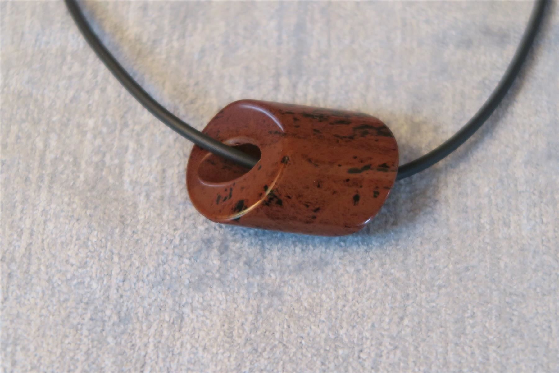 Catenine: Kette (neu), mit Anhänger Obsidian – Usato da Brittnau venduto da marlenestone 2
