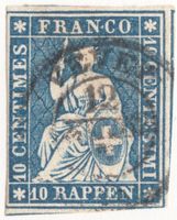SBK 23B4 (23G) mit Vollstempel Vevey