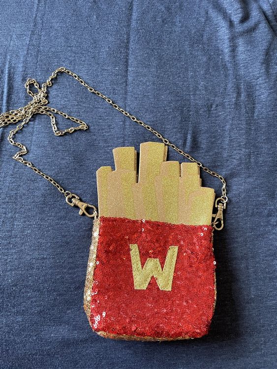 Tally Weijl Pommes Frites glitzer Handtasche (Neu (gemäss