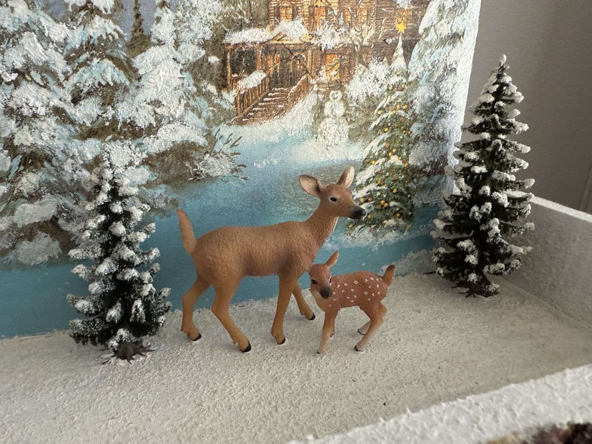 Tutte le decorazioni: Winterszene mit Schleichtieren, Handarbeit, – Nuovo (secondo la descrizione) da Sarmenstorf venduto da Nathaliie_21 2