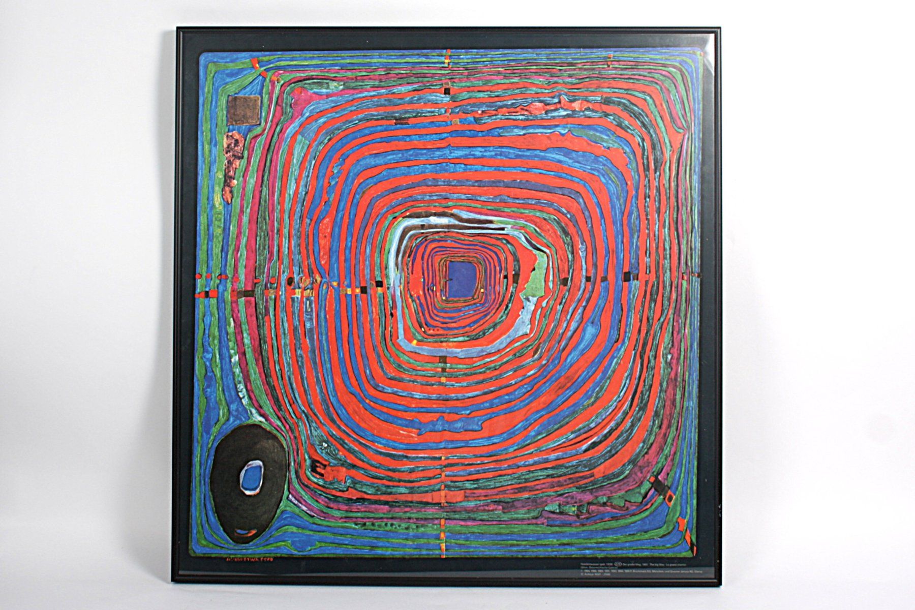 Dipinti: Hundertwasser Kunstdruck, Der grosse Weg – Usato da Zollikofen venduto da Restwert_Zollikofen