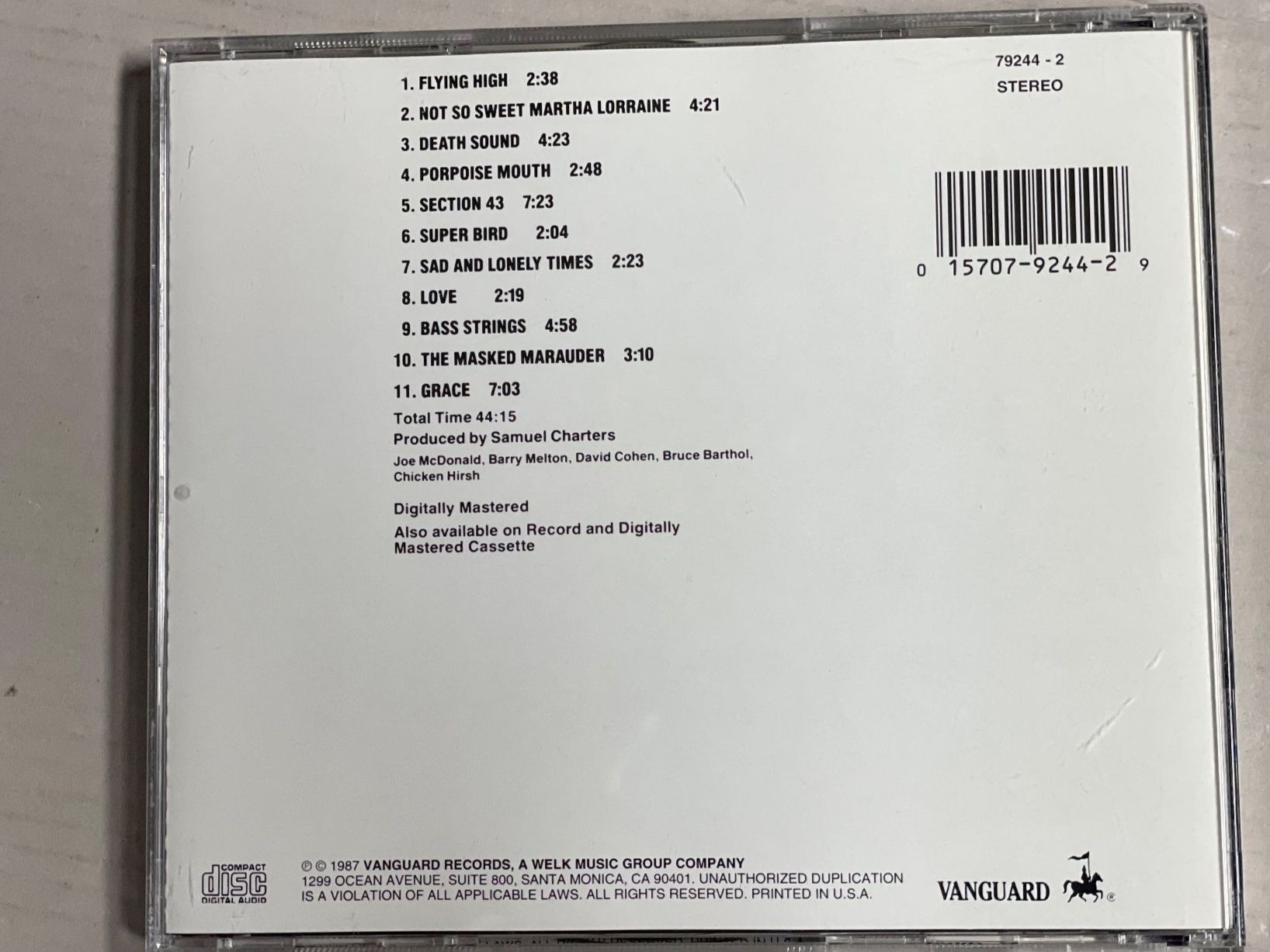 CD: Country Joe & The Fish-Electri – Usato da Muri b. Bern venduto da AdidasCollector 1