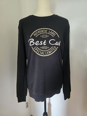 Bk Elvis Sweatshirt Gr. M – Schwarz Print Pullover Baumwolle