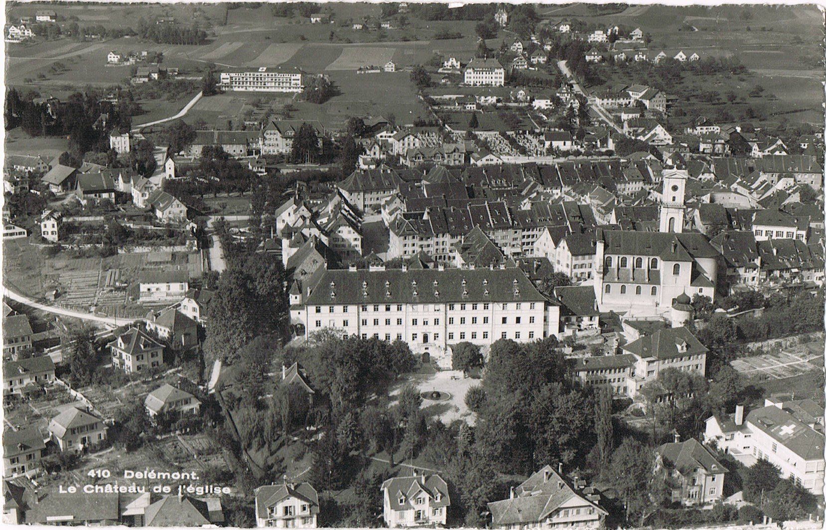 Cartoline postali: Delémont, Le Château de l'eglise – Usato da Buchs AG venduto da Baerfisch