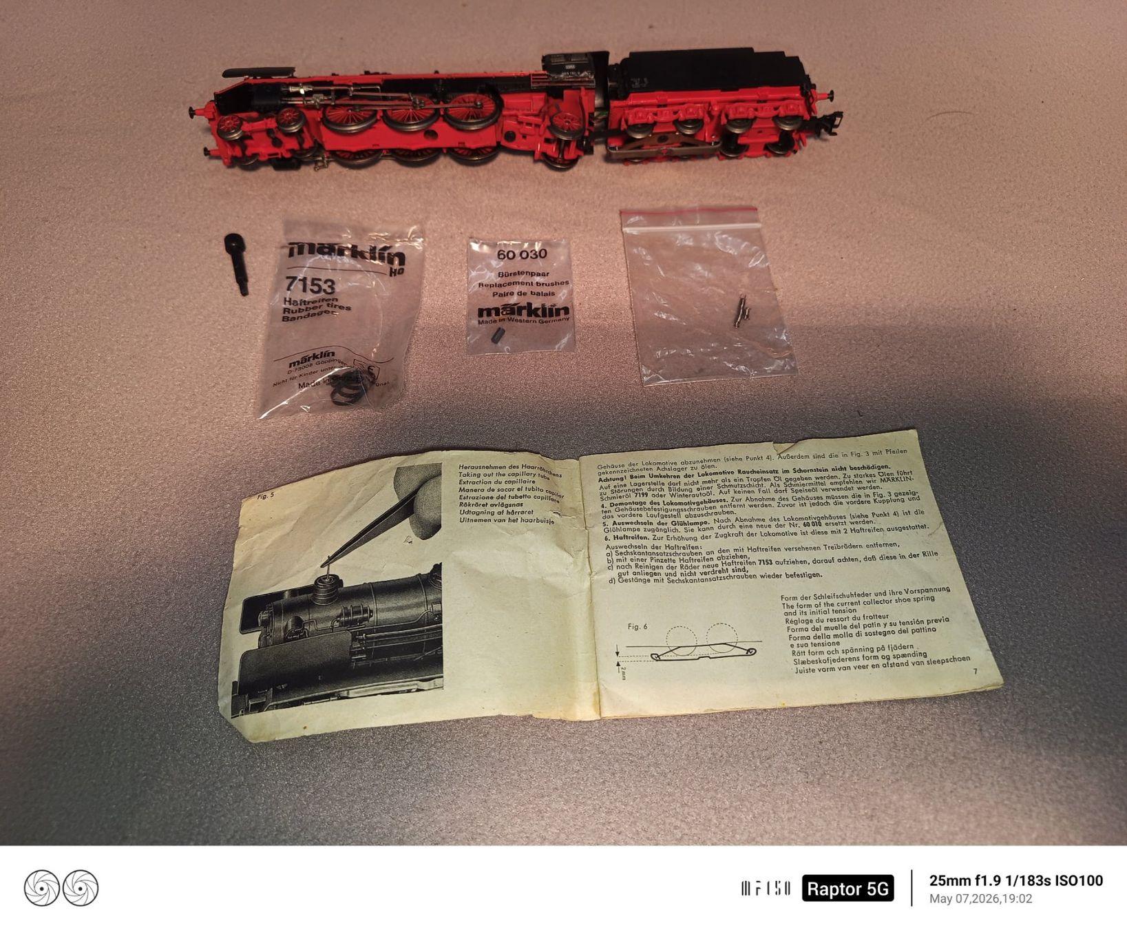 Märklin Modellini di ferrovie: Märklin H0 Dampflok der Baureihe 003 – Usato da Bäch SZ venduto da inf_jgc8 2