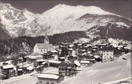 Ernen // Dorf Winter 1967 Finsteraarhorn Goms