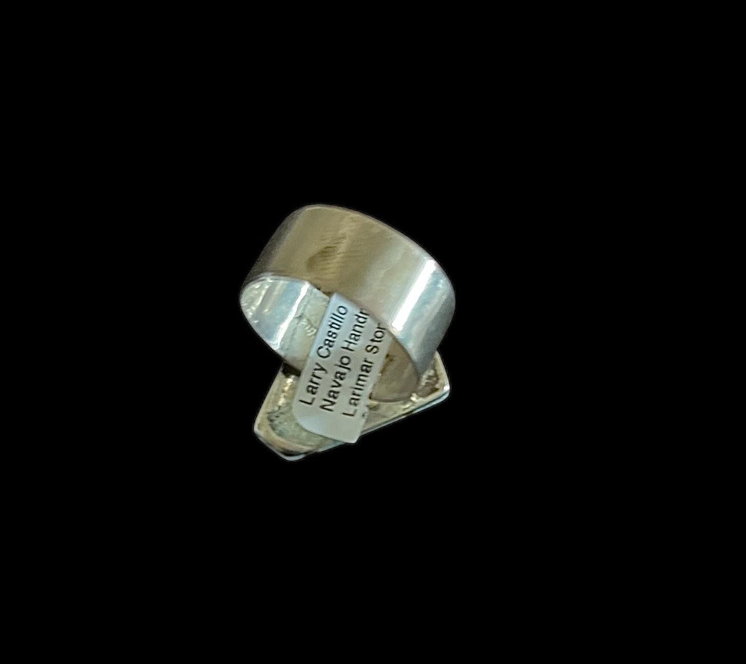 Anelli: Native American Silver Ring Larimar Stone – Usato da Genève venduto da gvokiii 1