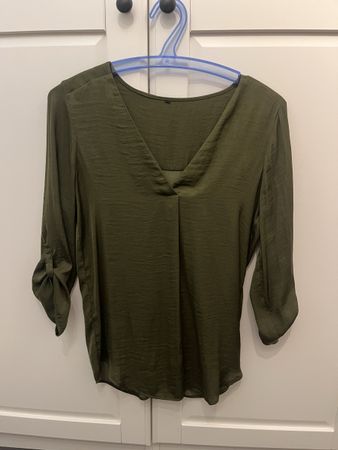 Bluse Olive Grün Grösse S