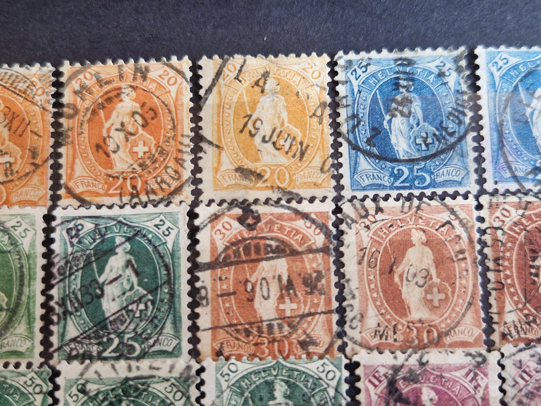 Tutti i francobolli: Ansammlung Stehende, nicht bestimmt, ab 1.- – Usato da Burgdorf venduto da Glossy01 2