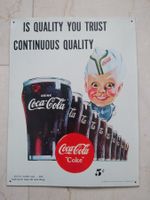 Coca Cola Blechschild mit Motiv 1947, USA