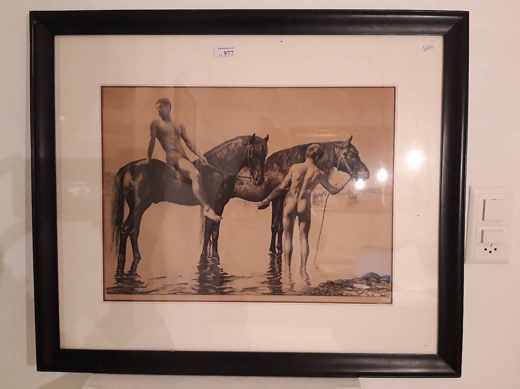 Foto & Immagini: Pferdeschwemme, Georg Jahn – Usato da Scuol venduto da medusaia 1