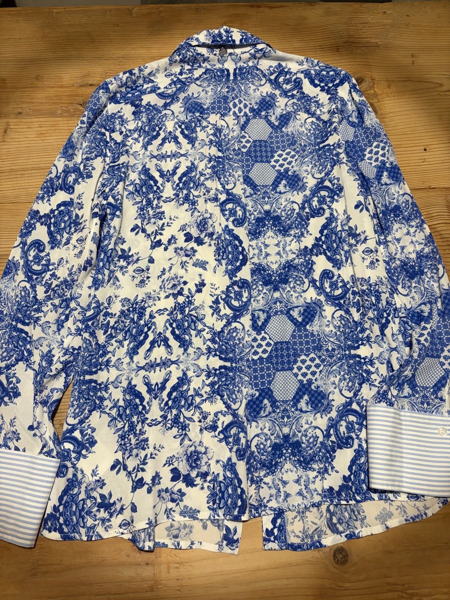 Rich & Royal Camicette: Rich&Royal Bluse, Gr. 36, Blau-Weiss – Usato da Altendorf venduto da Charlyle 4