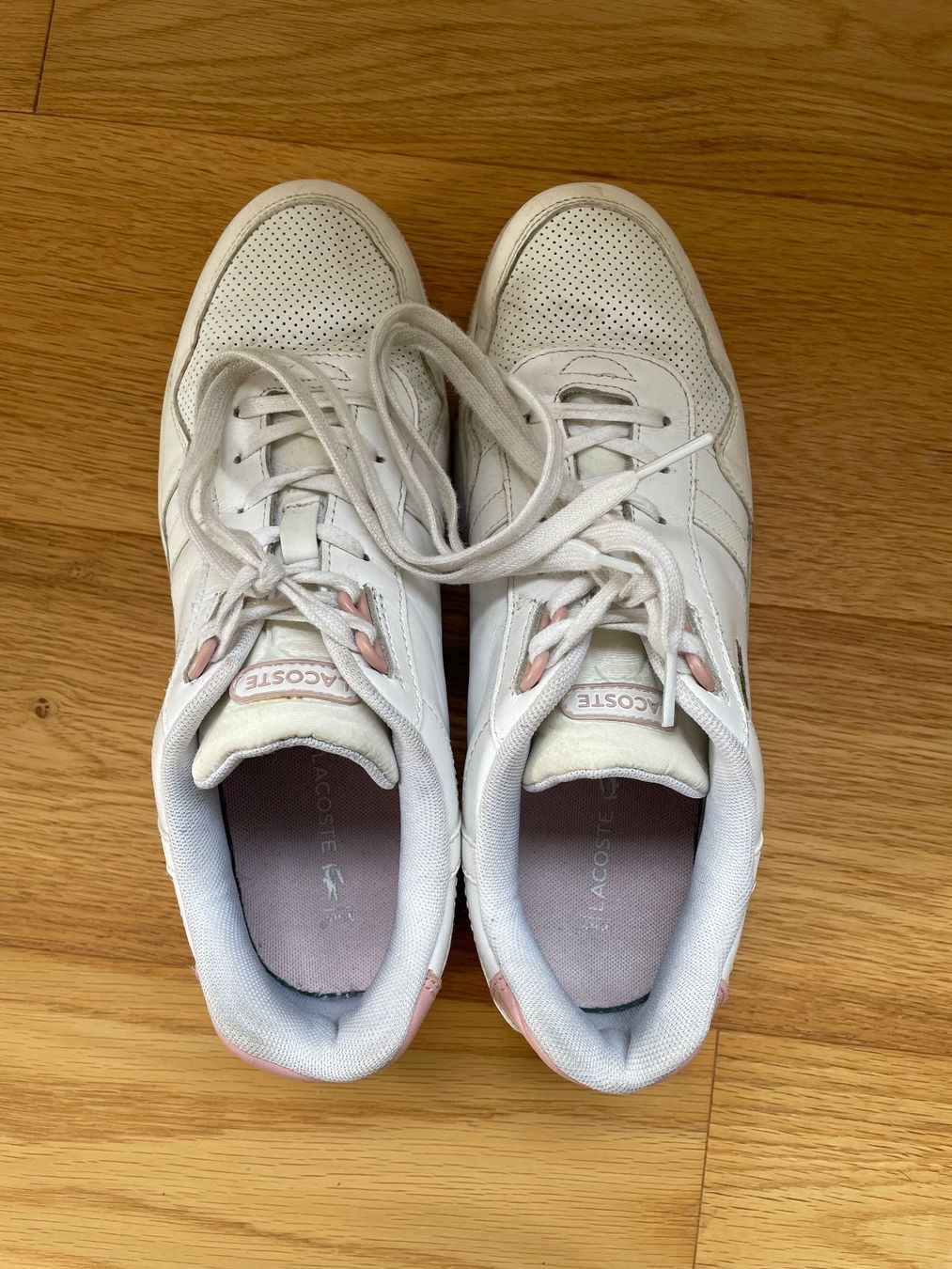 Lacoste Damenschuhe: Lacoste Sneaker weiss-rosa Damen Gr. 40.5 – Gebraucht aus Winterthur von piip13 1