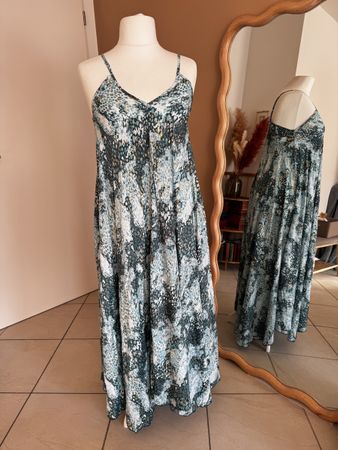 Sommerliches Maxikleid mit Spaghettiträgern, Grösse S