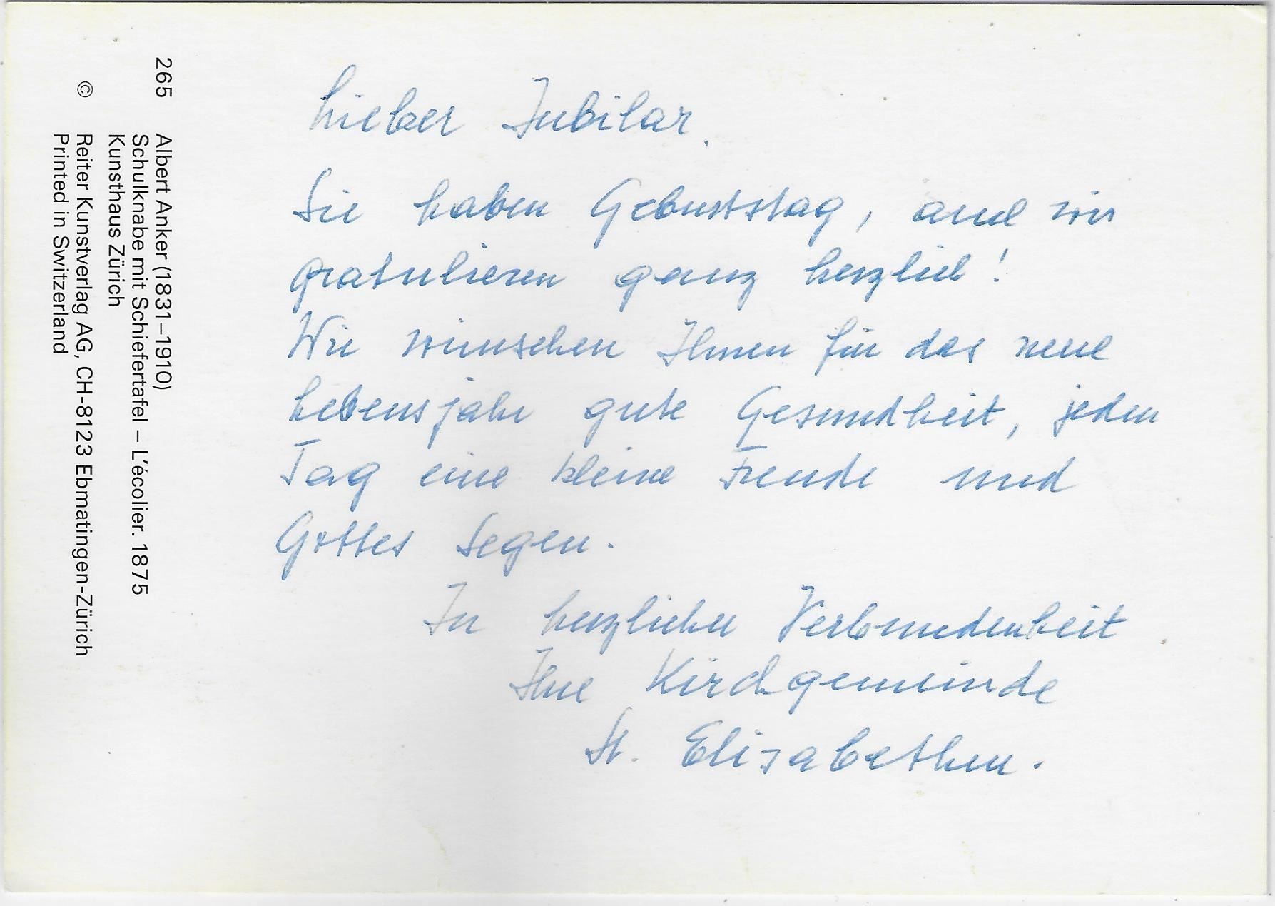 Cartes postales: Albert Anker - Schulknabe mit – D'occasion à Ettingen par Kartenplanet 1