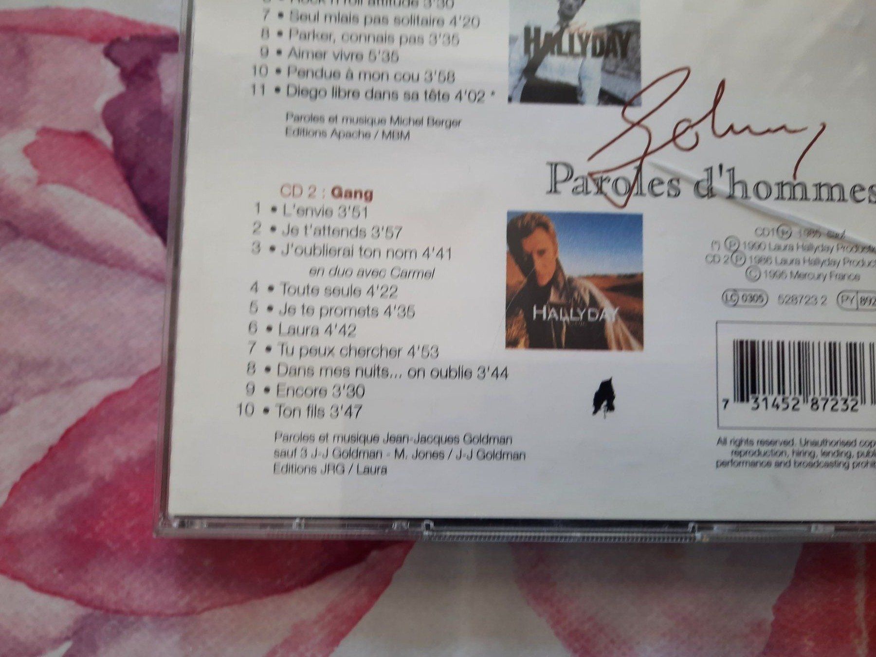 CD: CD Johnny - Paroles d'Hommes – Usato da Pully venduto da bro_n52j 3