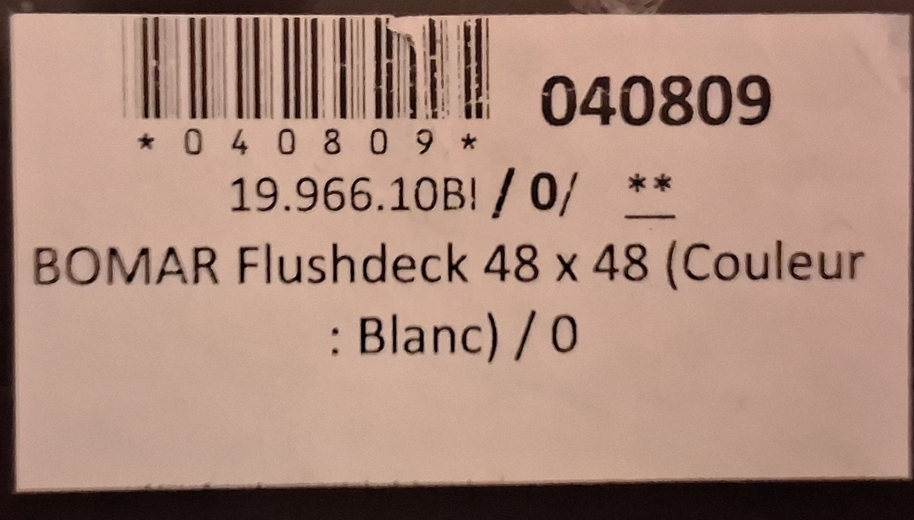 Finestre: ​Panneau de pont BOMAR Flushdeck 480x480 – Nuovo e nell'imballaggio originale da St-Imier venduto da supernova21 5