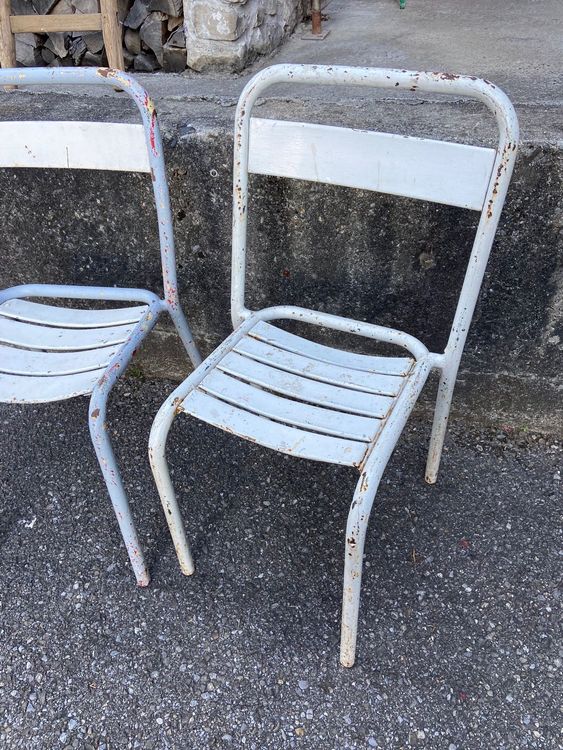 2 alte Gartenstühle Eisenstühle Kaufen auf Ricardo
