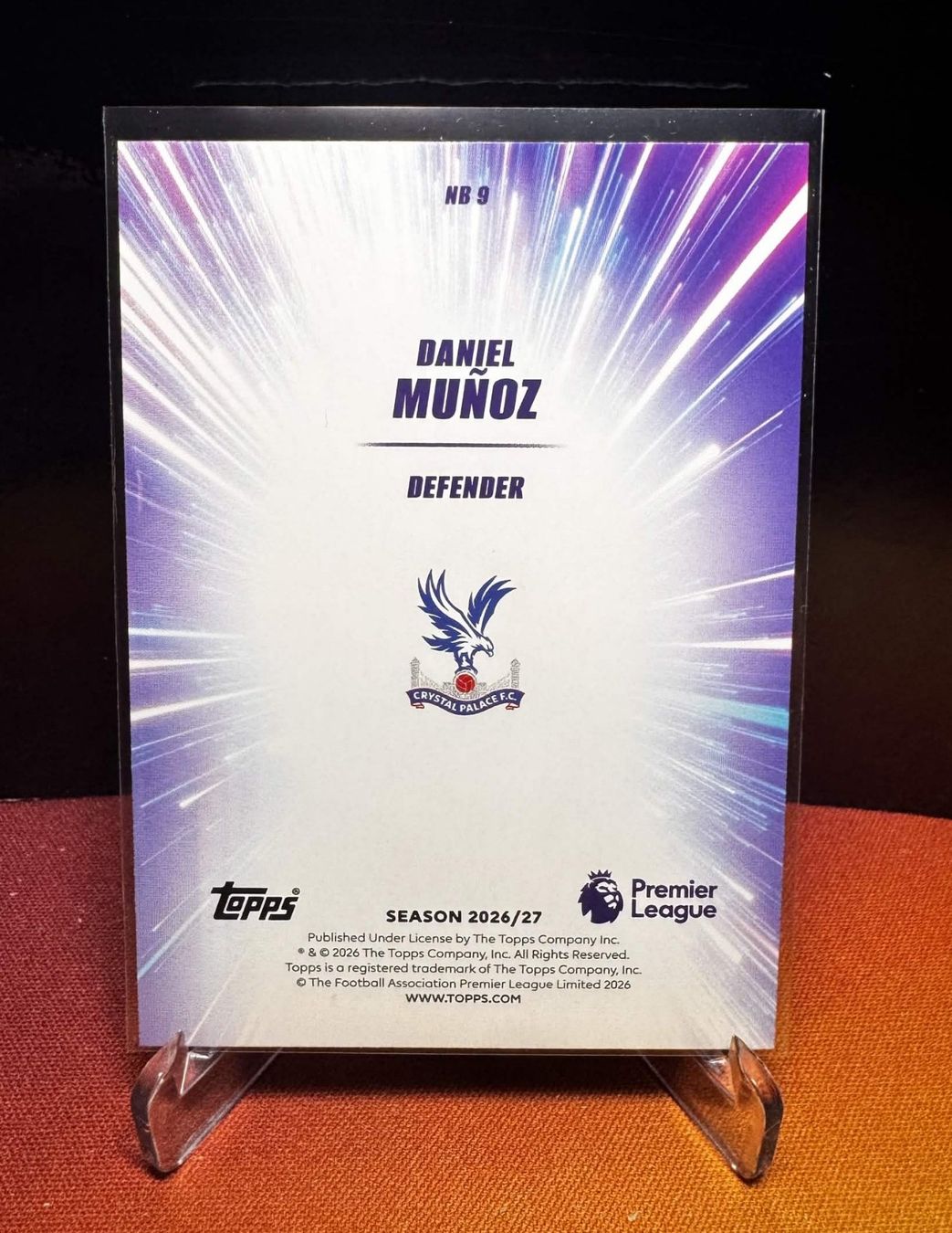 Topps Carte collezionabili: Daniel Munoz / Premier League 26/27 / Nitro Boost NB 9 – Nuovo (secondo la descrizione) da Berneck venduto da GL-Tradingcards 1