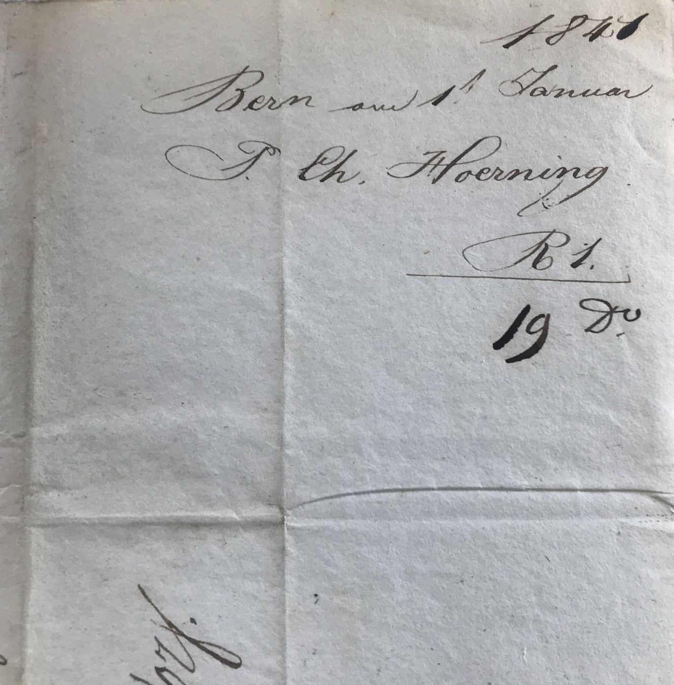 Documenti: ANTIKER BRIEF BERN 1.JANUAR 1841 – Usato da Ostermundigen venduto da Kari1937 3
