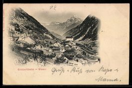 AK Wasen, Gotthardbahn, 1898