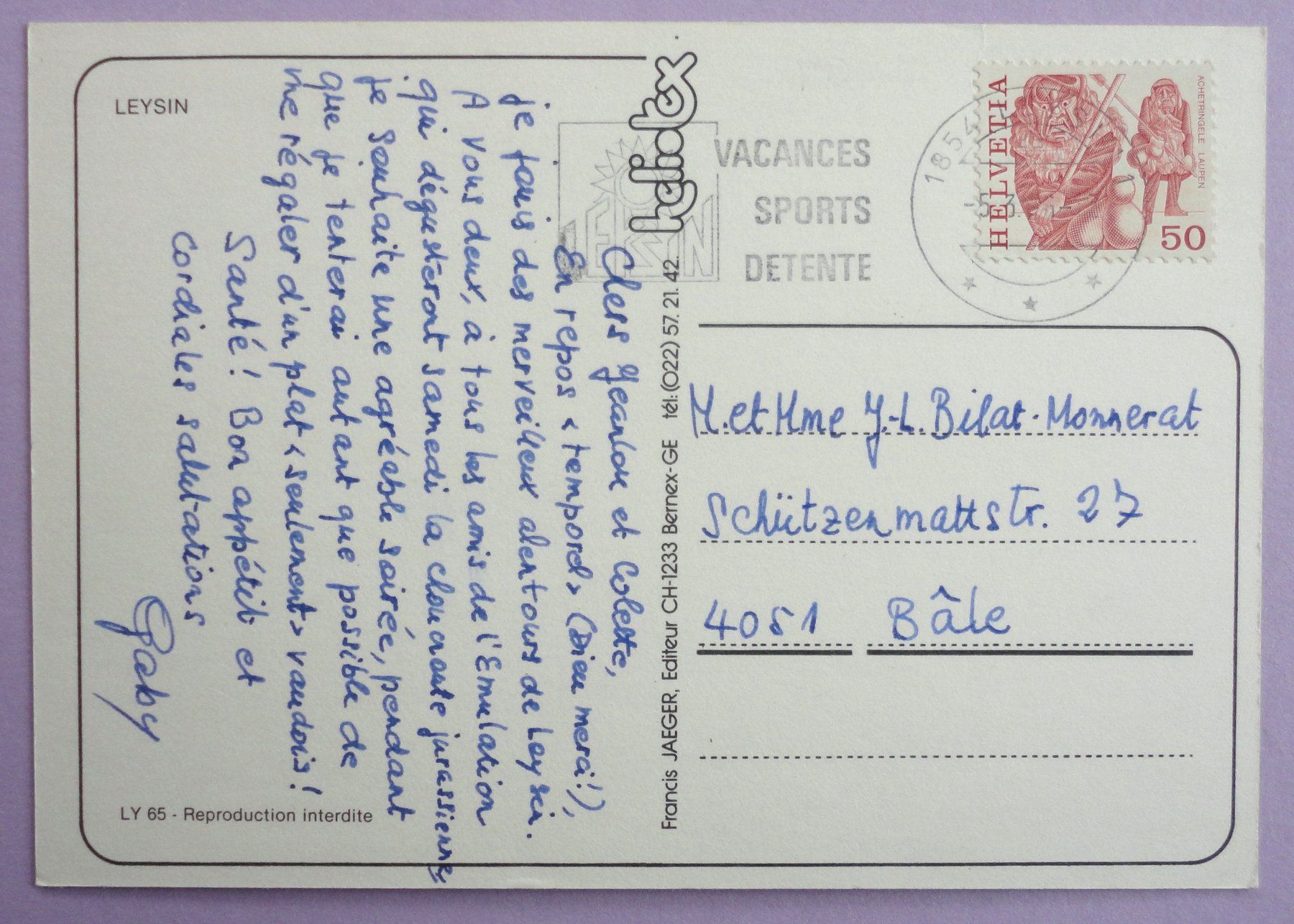 Cartes postales: Leysin – D'occasion à Fétigny par Billy2miny 1